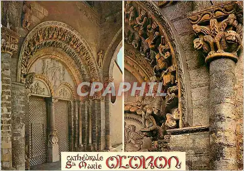 Moderne Karte Collection d Art Pyreneen Oloron Sainte Marie La Cathedrale