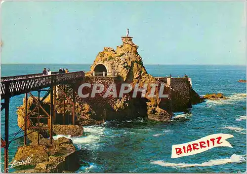 Cartes postales moderne Biarritz Le Rocher de la Vierge