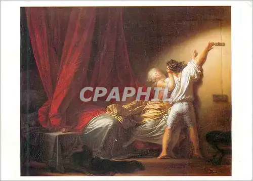 Cartes postales moderne Fragonard J H Le verrou Toile