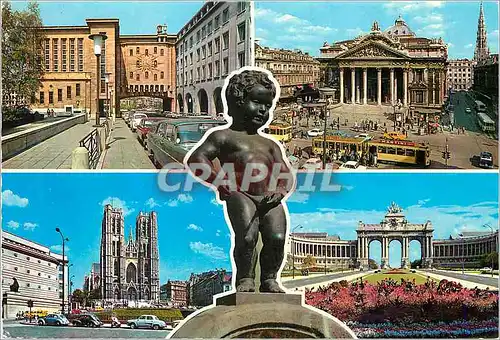 Moderne Karte Souvenir de Bruxelles