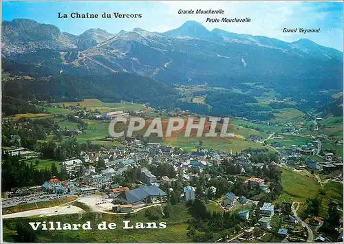 Moderne Karte Villard de Lans Isere Chaine du Vercors Grande Moucherolle Grand Veymond