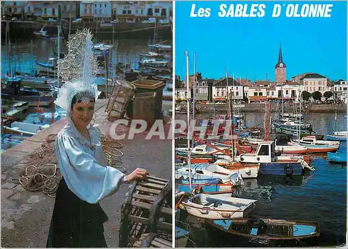 Moderne Karte La Vendee Touristique Les Sables d Olonne Folklore