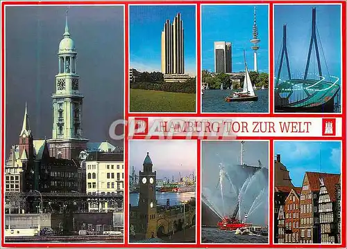 Cartes postales moderne Hamburg Tor Zur Welt