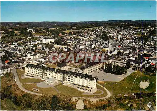 Moderne Karte Ussel Vue generale au plan Le Lycee