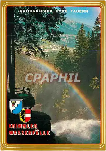 Cartes postales moderne National Park Hohe Tauern Krimmler Wasserfalle die hochsten Europas Falhohe Im Nationalpark Hohe