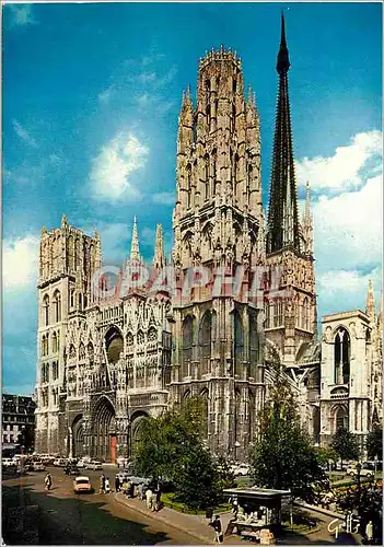 Moderne Karte En Normandie Rouen Seine Maritime La Cathedrale L une des plus belles de France
