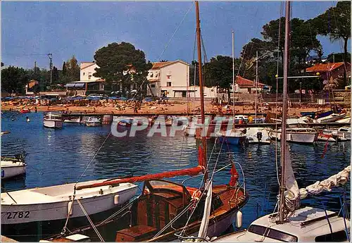 Moderne Karte Saint Raphael Un coin du Port du Boulouris Bateaux