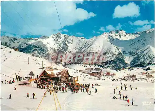 Cartes postales moderne Reflets de la Cote d Azur Auron Hiver Ete La Bergerie Au loin la Chaine des Tenibres