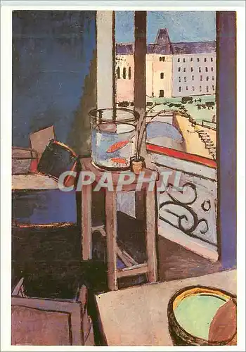 Moderne Karte Henri Matisse Le bocal aux poissons rouges Musee National d Art Moderne Paris