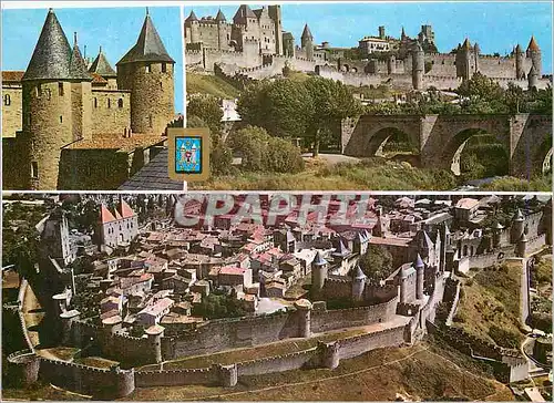 Cartes postales moderne Arts et Couleurs de L Aude Carcassonne Cite Historique xii au xiv e siecles