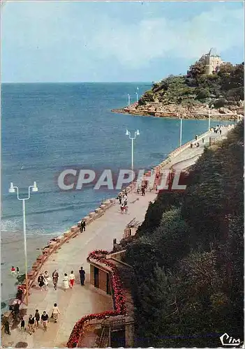 Moderne Karte Dinard Promenade de la grande Plage et Pointe du Moulinet