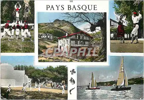 Moderne Karte Le Pays Basque Son Folklore ses Jeux