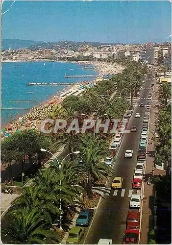 Moderne Karte Cote d Azur Cannes La Croisette