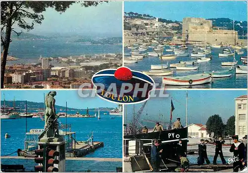 Cartes postales moderne Reflets de France Cote d Azur Toulon Grande cite maritime animee par les sympathiques Pompons Ro