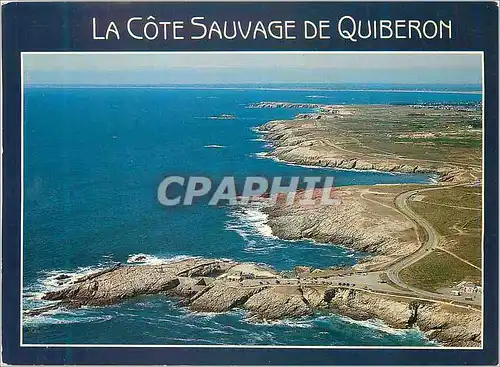 Moderne Karte La Cote Sauvage de Quiberon Couleurs de Bretagne La Presqu Ille de Quiberon Morbihan La Cote sau