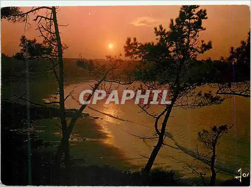 Cartes postales moderne La Bretagne en Couleurs Coucher de soleil sur Perros Guirec C du N