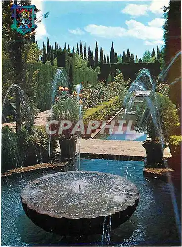 Cartes postales moderne Granada Generalife Jardins Bas