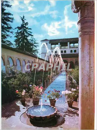 Cartes postales moderne Granada Generalife Coucher de la Acequia