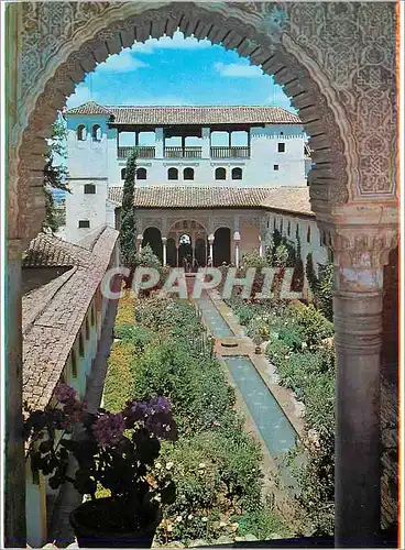Moderne Karte Granada Generalife Cour de la  Rigole