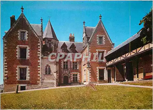 Moderne Karte Chateau de la Loire Bis Amboise Le Clos Luce ou vecut et mourut Leonard de Vinci