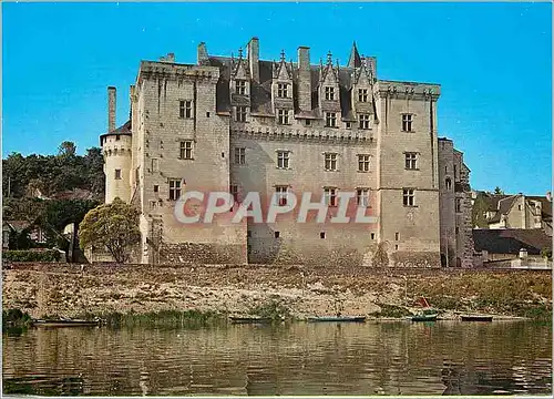 Moderne Karte Montsoreau M et L Facade nord du chateau autrefois baignee par la Loire