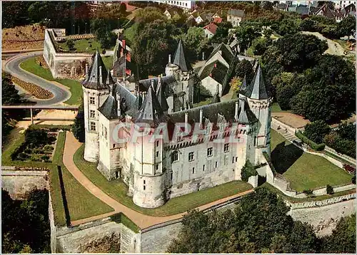 Moderne Karte Chateaux de la Loire Saumur Maine et Loire Le Chateau