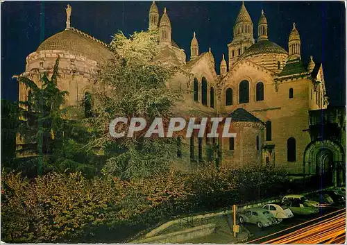 Cartes postales moderne Perigueux Dordogne La Cathedrale St Front la nuit l Abside