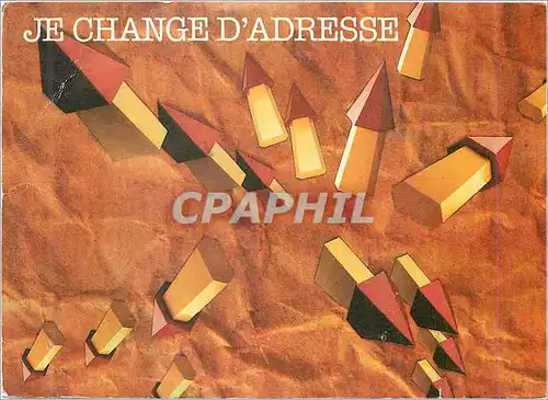 Moderne Karte Je Change d Adresse PTT