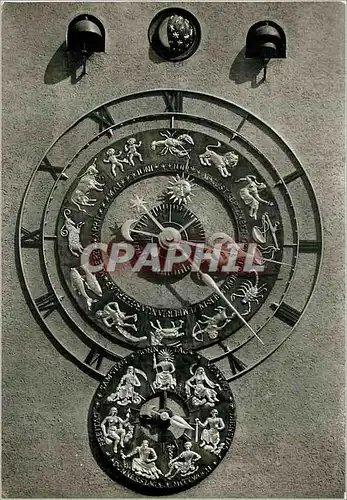 Moderne Karte Deutsches Museum Munchen Astronomische Kunstuhr am Bruckenturm Oben Mondphasen Viertelstunden u