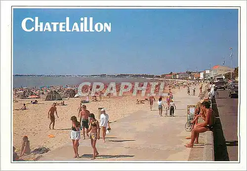 Moderne Karte Chatelaillon Plage La grande plage