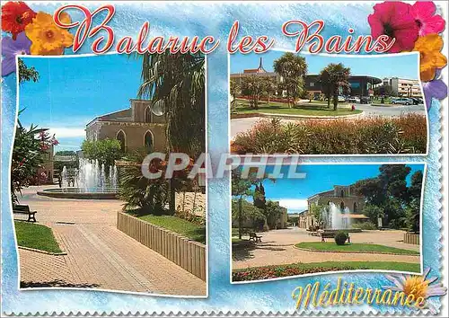 Moderne Karte Balaruc les Bains Herault Station thermale reputee sur le bassin de Thau