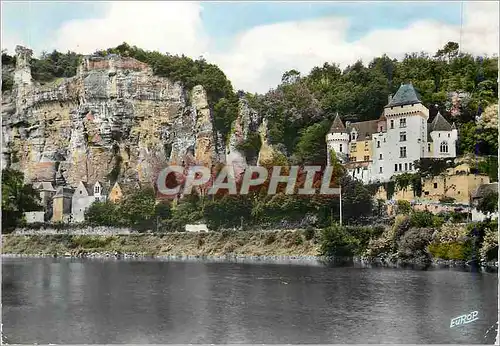 Cartes postales moderne La Rouque Gageac Dord La Dordogne le chateau de la Malarterie et les rochers