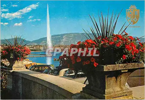 Cartes postales moderne Geneve The waterjet