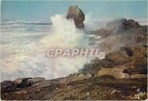 Cartes postales moderne La Bretagne en Couleurs Entre Penmarc h et Plomeur tempete a la Torche