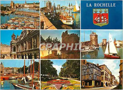 Cartes postales moderne Couleurs et Lumiere de France La Rochelle Char Marit Vue generale Le Port de Peche Bateaux