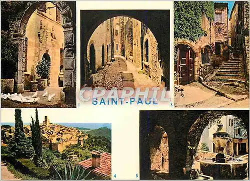 Cartes postales moderne Couleurs et Lumiere de France La Cote d Azur miracle de la nature Saint Paul de Vence Alpes Mari