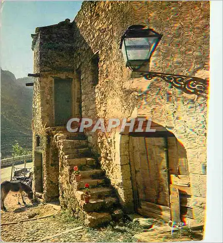 Cartes postales moderne Couleurs et Lumiere de France Sainte Agnes Alpes Maritimes Vieille rue Environs de Menton Le vil