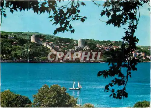 Cartes postales moderne Istanbul Turkiye The view of Rumelihisar from Anatolian side