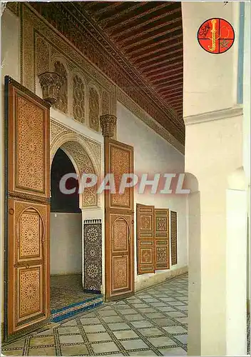 Cartes postales moderne Marrakech Palais de Baha Entree d un des appartment ds Femmes