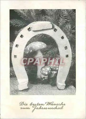 Cartes postales moderne Die besten Wunsche zum Jahreswechsel Champignon Fer a cheval