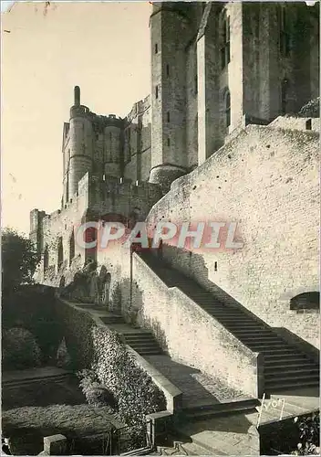 Moderne Karte Mont Saint Michel Manche Chemin des loges grand Degre et Chatelet