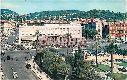 Moderne Karte La Cote d Azur Nice La Place Massena