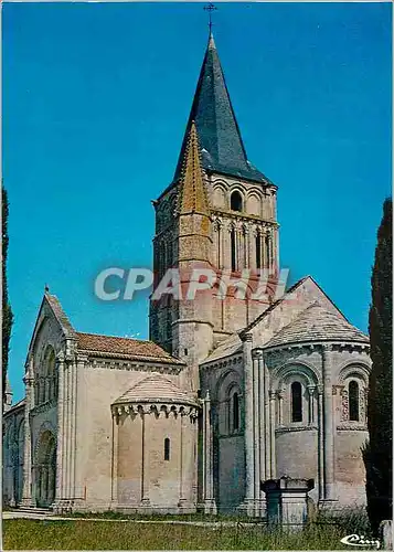 Cartes postales moderne Aulnay Char Mar L Eglise Romane du xii Le clocher et le transept