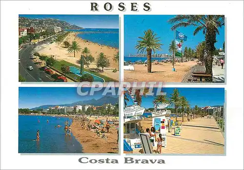 Cartes postales moderne Roses Costa Brava Girona Vues diverses