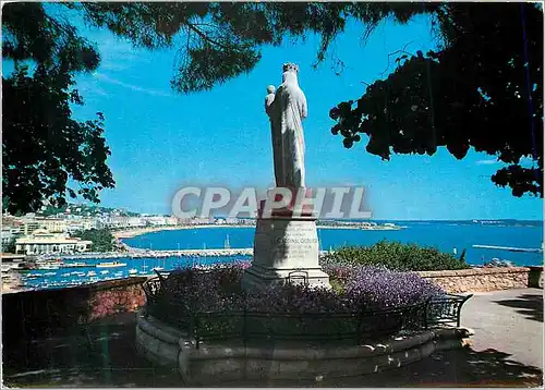 Moderne Karte Cannes Cote d Azur Panorama vu du Suquet