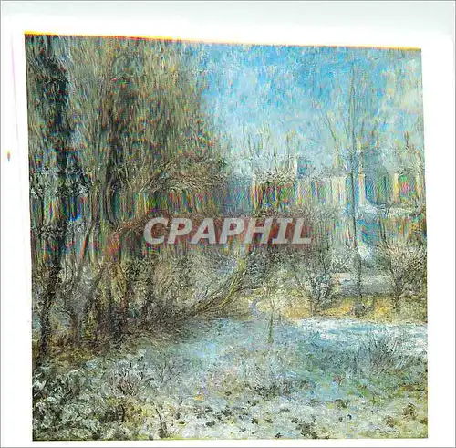 Cartes postales moderne Pierre Auguste Renoir Paysage de neige Haute sur toile Collection Jean Walter et Paul Guillaume