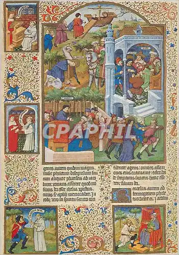 Cartes postales moderne Brevaire de Salisbury Saint Jacques et Josias devant Herade