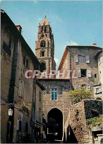 Moderne Karte Le Puy en Velay Porche de Grateloup et le clocher de la Cathedrale