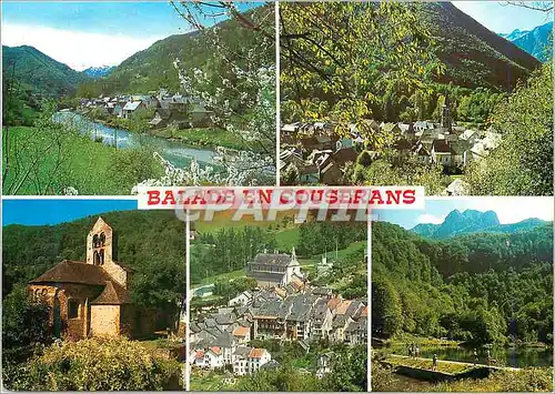 Cartes postales moderne Balade en Couserans Arlege Bordes sur Lez Sentein Eglise de Bordes Castillon