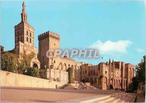 Cartes postales moderne Avignon La Cathedrale et Palais des Papes